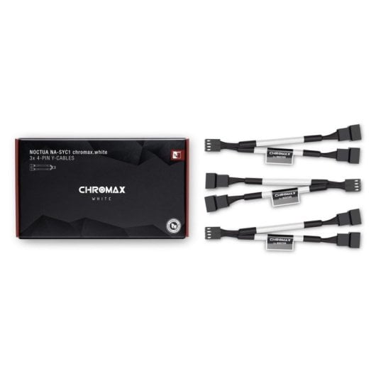 Cable Y Noctua NA-SYC1 Chromax White para ventiladores PWM de 4 pines