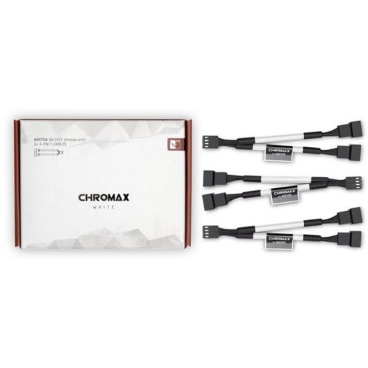 Cable Y Noctua NA-SYC1 Chromax White para ventiladores PWM de 4 pines