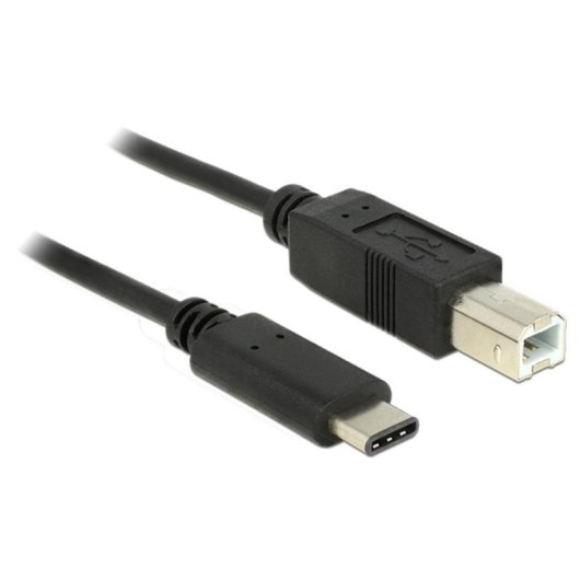 Cable USB DeLOCK 83601 1 m USB 2.0 USB C a USB B Negro