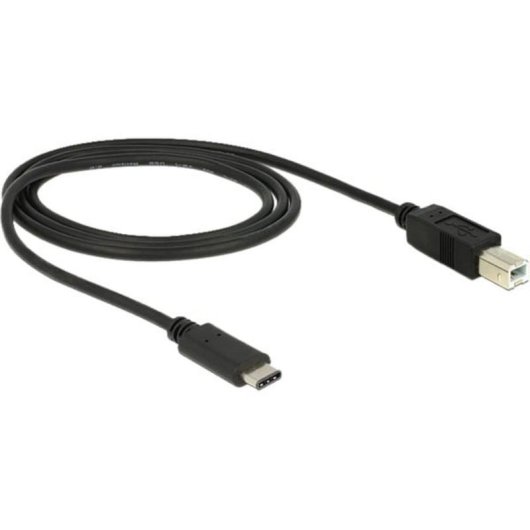 Cable USB DeLOCK 83601 1 m USB 2.0 USB C a USB B Negro