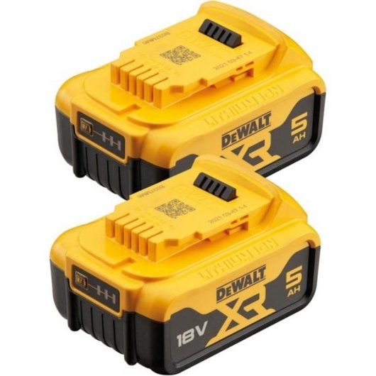 Batterie DeWALT DCB184P2-XJ 18V 5 Ah Ions Lithium 2 pièces