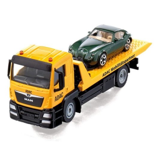Set de modelos a escala SIKU MAN grúa ADAC con coupé verde metálico 1:55