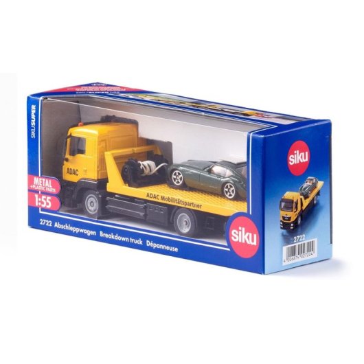Set de modelos a escala SIKU MAN grúa ADAC con coupé verde metálico 1:55