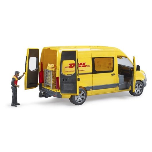 Furgoneta BRUDER 02671 DHL Escala 1:16 Amarilla
