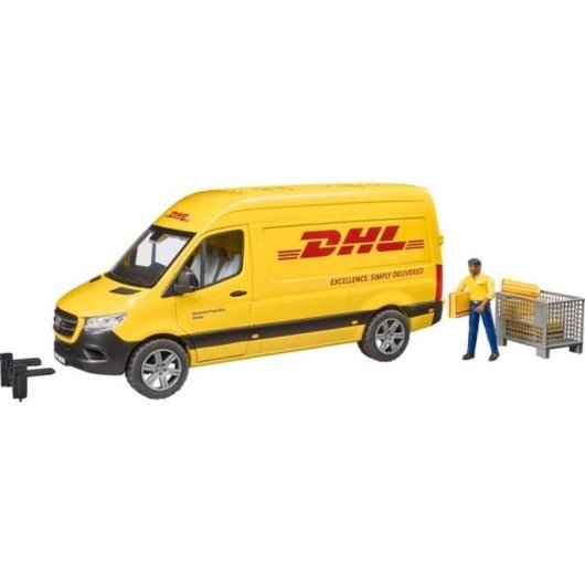Furgoneta BRUDER 02671 DHL Escala 1:16 Amarilla