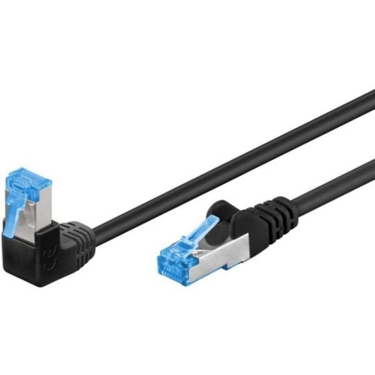 Cable de red Goobay 51557 1 m Cat6a S/FTP RJ-45 Negro/Azul
