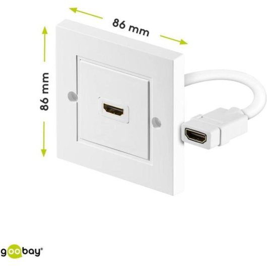Scatola di Collegamento HDMI Goobay 51722 Bianca