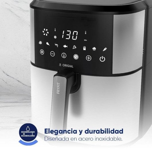 Origial Pack FRYFIT 8L Freidora de Aire 8L + SCALE CARE&FIT SMART WHITE Báscula de Baño Inteligente