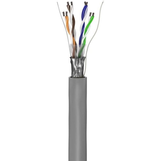 Câble réseau Goobay 68706 100 m Cat5e F/UTP (FTP) Gris