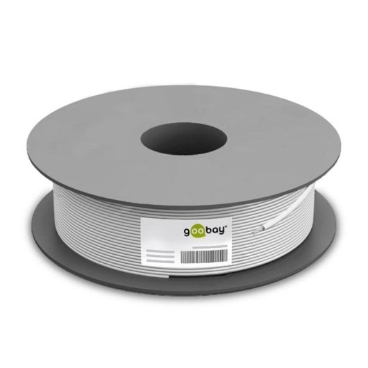 Câble réseau Goobay 68706 100 m Cat5e F/UTP (FTP) Gris