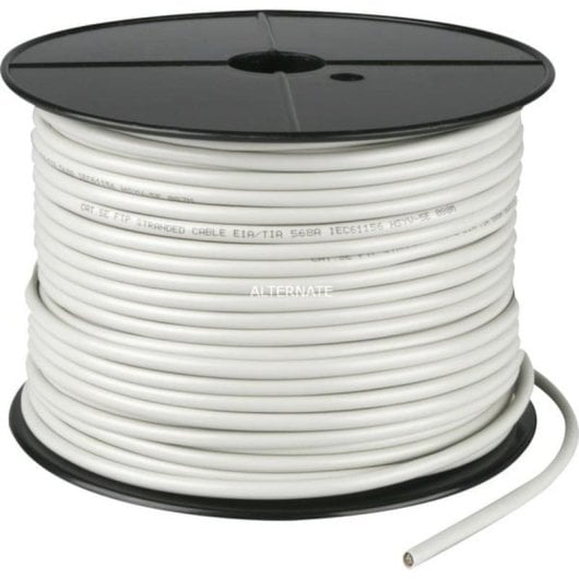 Câble réseau Goobay 68706 100 m Cat5e F/UTP (FTP) Gris