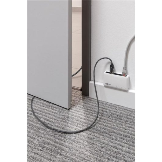 Cavo Adattatore Ethernet USB-C 3.2 Gen2 a RJ-45 Goobay 74407 10 m Nero/Argento