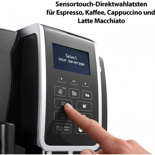 DeLonghi ECAM350.55.B Cafetera Superautomática 15 Bares + Orbegozo KT 5002 Hervidor de Agua 1L 1650W