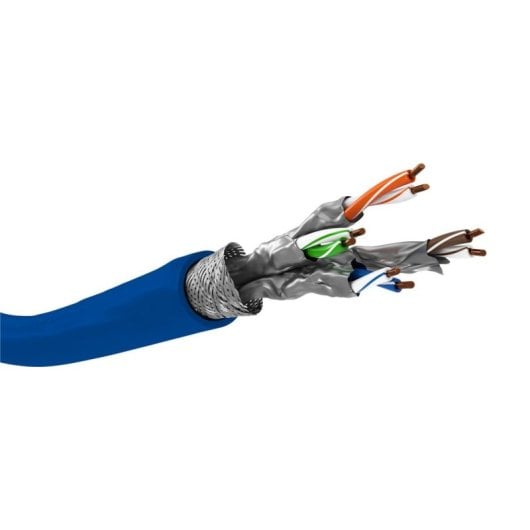 Cavo di rete Goobay Cat7a 50 m S/FTP Blu