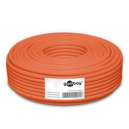Cavo di rete Goobay Cat7a 50 m S/FTP Arancione