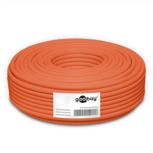 Cavo di rete Goobay Cat7a 50 m S/FTP Arancione