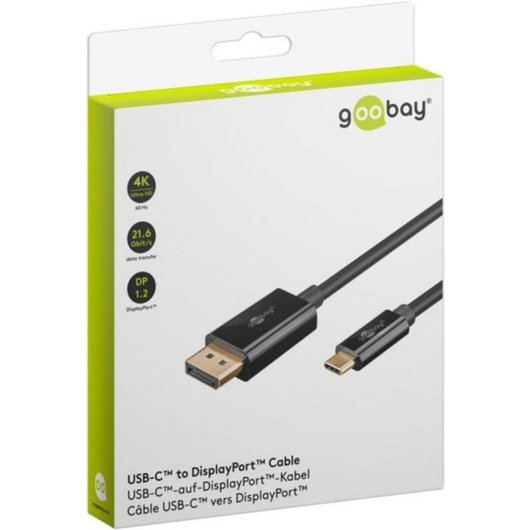 Cavo adattatore USB-C a DisplayPort 3 m 4K 60 Hz Goobay