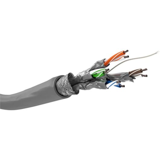 Cable réseau Goobay 93954 Cat6 S/FTP 100 m gris