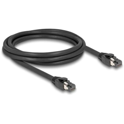 Cable de red Delock RJ45 Cat.8.1 S/FTP 2 m hasta 40 Gbps negro