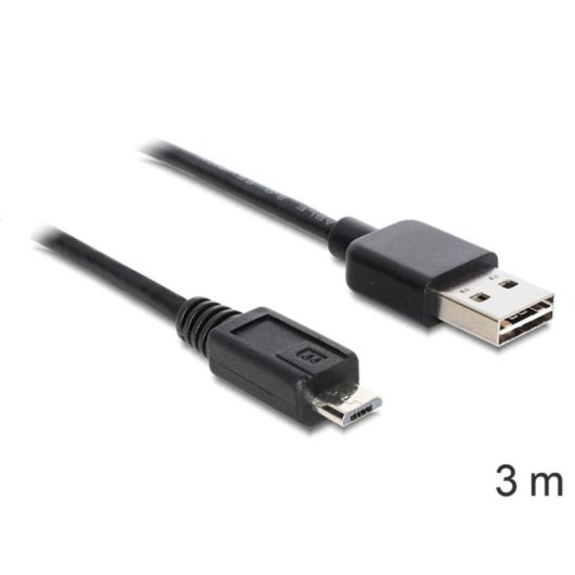 Cable USB 2.0 DeLOCK EASY-USB 2.0-A 3 m Negro