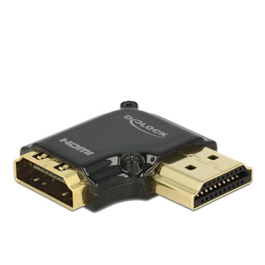 Adattatore HDMI 90° DeLOCK F/M Nero