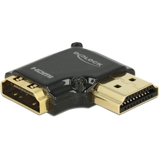 Adattatore HDMI 90° DeLOCK F/M Nero