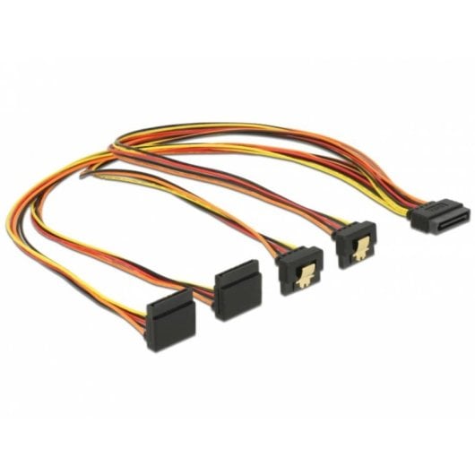 Cavo di alimentazione interno DeLOCK 0,5 m 4x SATA a 1x SATA