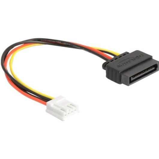 Cavo di alimentazione DeLOCK SATA 15 pin a Floppy 4 pin 15 cm