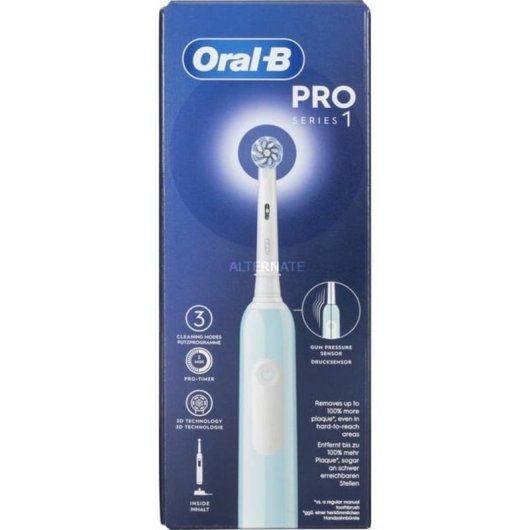 Oszillierende Zahnbürste Braun Oral-B Pro 1 Sensitive Clean 3 Modi 1 Bürstenkopf Drucksensor Timer