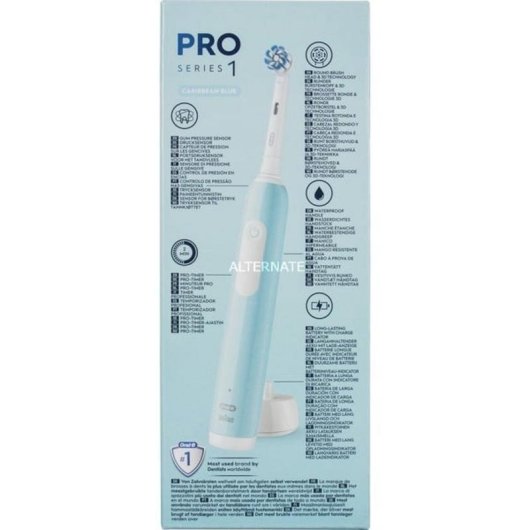 Oszillierende Zahnbürste Braun Oral-B Pro 1 Sensitive Clean 3 Modi 1 Bürstenkopf Drucksensor Timer