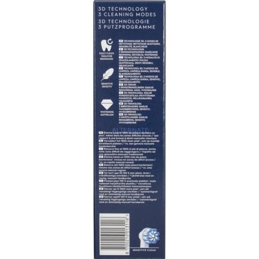 Oszillierende Zahnbürste Braun Oral-B Pro 1 Sensitive Clean 3 Modi 1 Bürstenkopf Drucksensor Timer