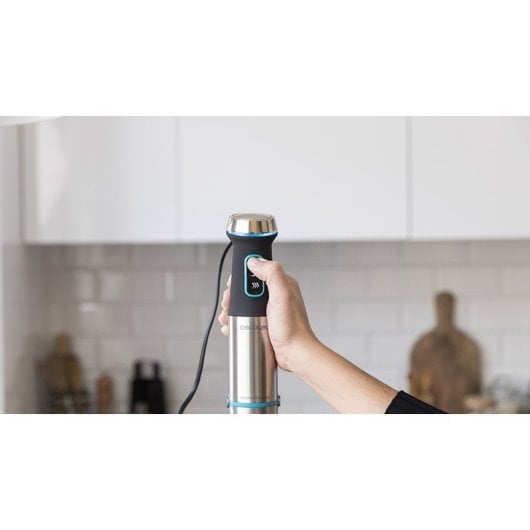 Cecotec Cremmaet Compact 1,1L Cafetera Superautomática + Power TitanBlack 1200 XL Batidora de Mano