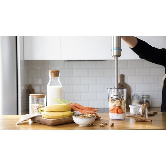 Cecotec Cremmaet Compact 1,1L Cafetera Superautomática + Power TitanBlack 1200 XL Batidora de Mano