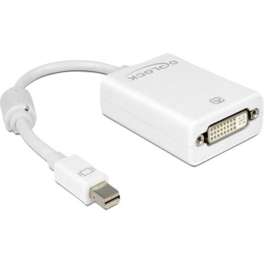Adaptador DeLOCK mini DisplayPort a DVI 0,18 m Blanco
