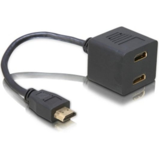 Splitter HDMI DeLOCK 1 maschio a 2 femmine 0,2 m