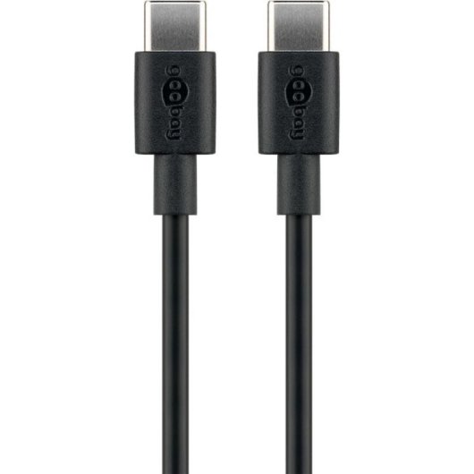 Cable USB-C à USB-C Goobay 66316 0,5 m USB 2.0 Noir