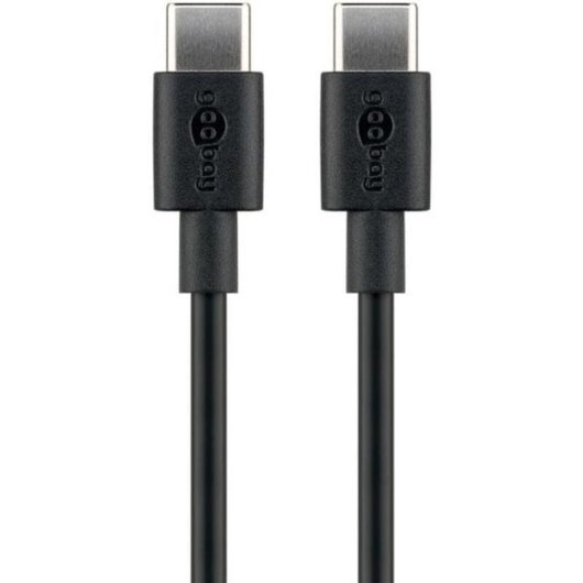 Cable USB-C à USB-C Goobay 66316 0,5 m USB 2.0 Noir