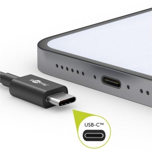 Cable USB-C à USB-C Goobay 66316 0,5 m USB 2.0 Noir