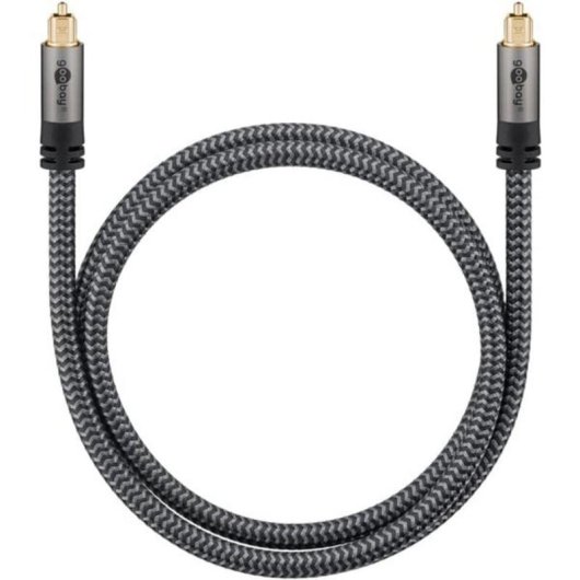 Cabo Toslink Goobay 65304 1 m Preto/Prateado