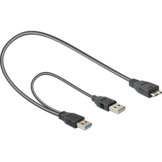 Cable USB DeLOCK 82909 0,2 m USB A a Micro-USB B USB 3.2 Gen 1 Gris