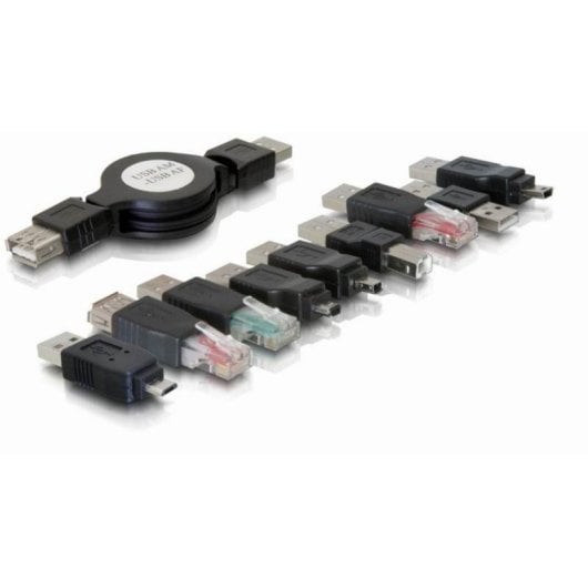 Adaptador USB DeLOCK Kit 10 Partes Negro 1,2 m