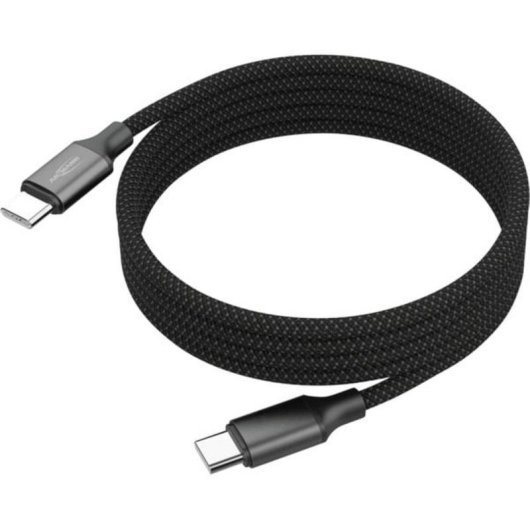 Cable USB-C à USB-C Ansmann 1700-0186 1,2 m 60W Noir