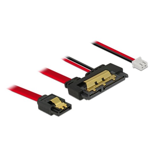 Cabo Adaptador SATA Delock 85240 0,2 m Fêmea/Fêmea Preto
