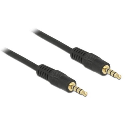 Audio-Kabel DeLOCK 3,5mm Stecker zu 3,5mm Stecker 1 m Schwarz