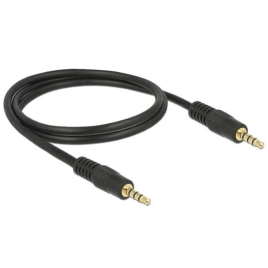 Audio-Kabel DeLOCK 3,5mm Stecker zu 3,5mm Stecker 1 m Schwarz