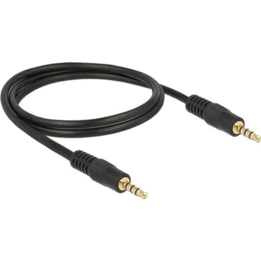 Audio-Kabel DeLOCK 3,5mm Stecker zu 3,5mm Stecker 1 m Schwarz
