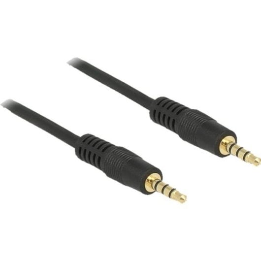 Audio-Kabel DeLOCK 3,5mm Stecker zu 3,5mm Stecker 1 m Schwarz
