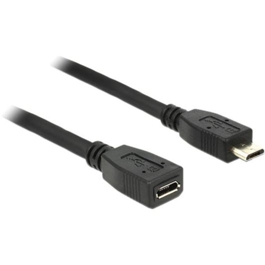 Cavo estensione USB 2.0 Micro-USB B DeLOCK 0,5 m Nero