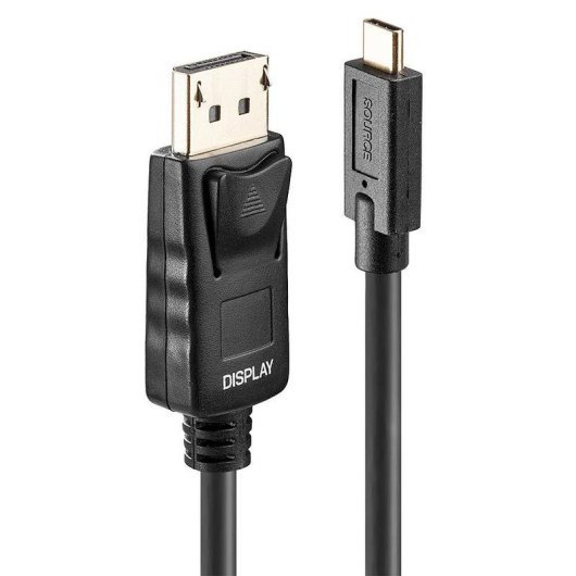 Cable adaptateur USB Type C à DisplayPort 10 m noir Lindy
