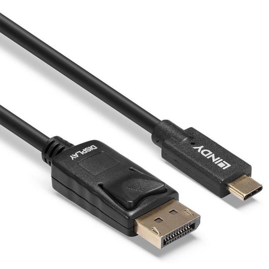 Cable adaptateur USB Type C à DisplayPort 10 m noir Lindy
